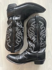 Original   DAN POST  -  Cowboy Boots   Stiefel   -  Größe 10 D  -  EU 43   LEDER