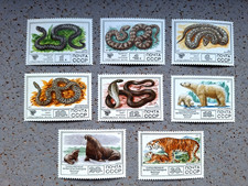 Russland   -  1977  Giftschlangen  und Säugetiere  POSTFRISCH