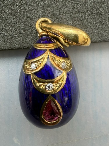Faberge anhänger 750 gelbgold - anhänger,