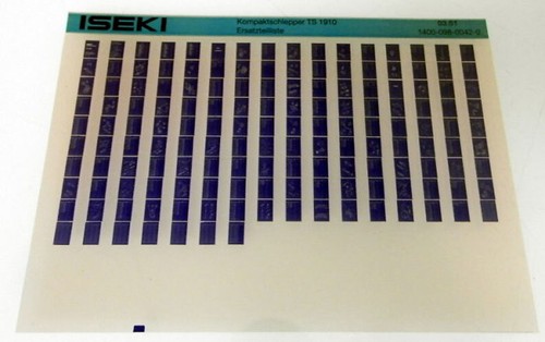Ersatzteilkatalog iseki ts1910 - ersatzteilkatalog,