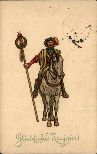 Feldpostkarte neujahr gruss - neujahr,