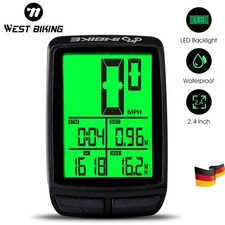 Fahrradcomputer Tachometer Fahrrad Kilometerzähler Digital Wasserdicht LCD Tacho
