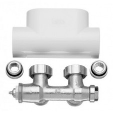 Kermi Ventilhahnblock Eckform Weiß Multiblock ZV00410001