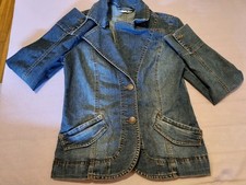 Comma Jeansjacke Damen, Jacke, 36, Knöpfe, Langarm