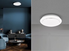 Weiße LED Deckenlampe flach