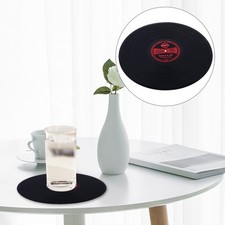 1pc Silikon -Untersetzer Placemat Retro Vinyl Record Pad Wärme isoliertes Pad