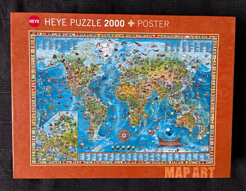 Heye puzzle map - puzzle, weltkarte