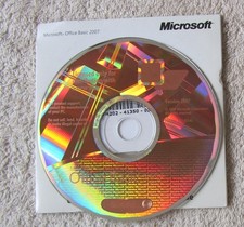 Microsoft Office 2007 - Word, Excel, Outlook - Disc, Product Key, COA