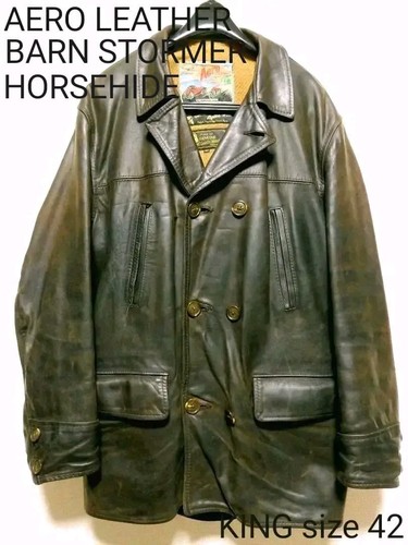 Aero leather barnstormer coat - barnstormer,