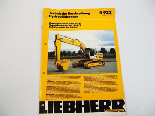 Prospekt liebherr 922 - prospekt,