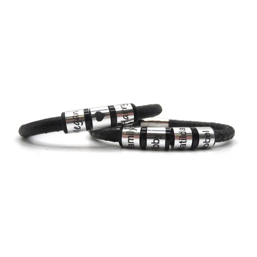 Personalisiertes lederarmband - personalisiertes,