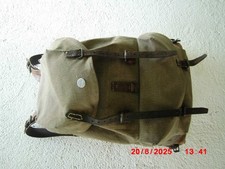 SCHWEIZER ARMEE RUCKSACK 1952 LEINEN GRÜN LEDERBODEN   FUNDZUSTAND  GEBRAUCHT