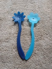 Tchibo - Salatbesteck Löffel / blau Blume