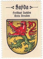 Sayda / Reklamemarke Kaffee Hag - Wappen - Ortswappen (60)