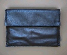 Damen/Herren Tasche Clutch  Leder Laptoptasche Schwarz ca.33x23cm A4