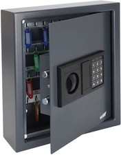 HMF Schlüsseltresor mit Elektronikschloss 48 Haken Schlüsselschrank Safe