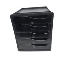 Rotho Schubladenbox Ordnungssystem Büro 5 Schübe Kunststoff BPA frei platzsparen