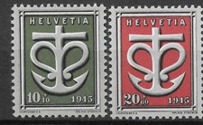 1945 Schweiz  Mi. 443-4 **MNH