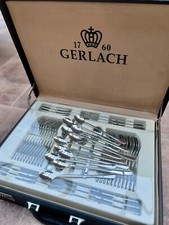 1760 GERLACH Besteck im Koffer  ?  für 12 PERSONEN NK 04 Antica 80 TEILE !