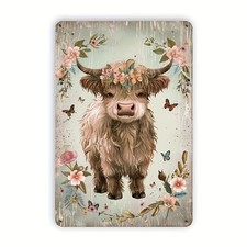 Blechschild Hochlandrind Rind