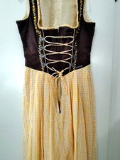 Spieth& Wensky kariert Dirndl mit Schürze Trachtenkleid teilgefüttert Größe 36