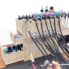 Holz Airbrush Halter Tisch
