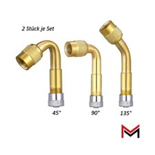 2x Ventilverlängerung 45 90 135 Grad Autoventil AV Verlängerung Auto Scooter