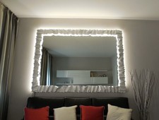 Rahmen Schmiedeeisen für Spiegel Fotos mit oder ohne LED . Maßgeschneider . 850