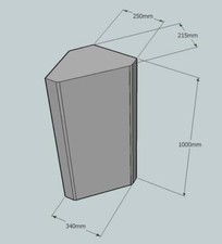 Bassabsorber Basstrap Akustik Schaumstoff Dämmung Bass Control Panel M Basic