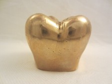 ZAHN BACKENZAHN MESSING SKULPTUR STATUE MASSIV BRIEFBESCHWERER ZAHNARZT ARZT ALT