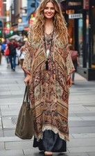ZARA KLEID PAISLEY KAFTAN