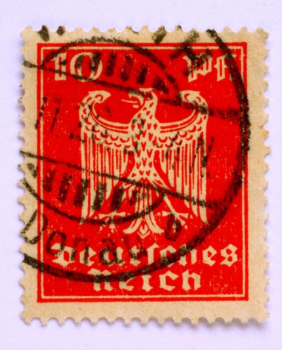 Briefmarke deutsches reich - briefmarke,
