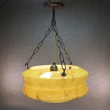Art Deco Lampe Ø 31 cm Retro Deckenleuchte Vintage Deckenlampe Antike Hängelampe