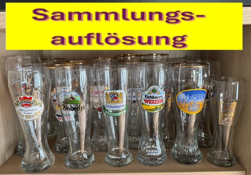 Weizenbiergläser aus