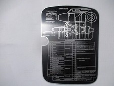 Typenschild BMW 750 275 R71 Schild WK2 WKII WW 2 Wehrmacht gespann Schmierplan