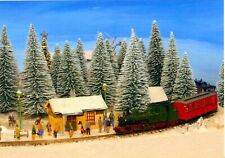 808M-Ansichtskarte Weihnachtsanlage H0e Eisenbahnmodellbau Eisenkolb IIIK Bemo