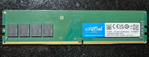 Crucial 8gb ddr4 2666 - ddr4-2666, 1.2v