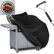 Grillabdeckung mit Bürste