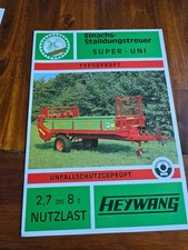 HEYWANG Stalldungstreuer Farmer Super Uni Traktor Schlepper Prospekt Brochure h