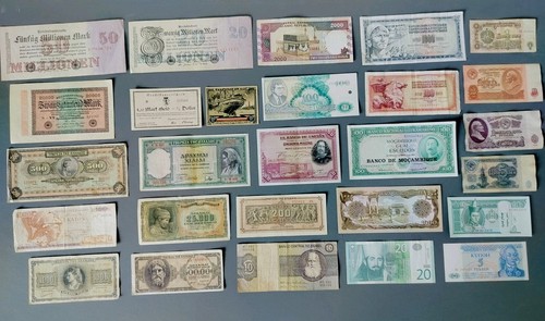 Alte banknoten konvolut - 26,