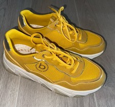 Bugatti Damen Sneaker Turnschuhe senfgelb Freizeit Schuhe Gr 39 sportlich elegan