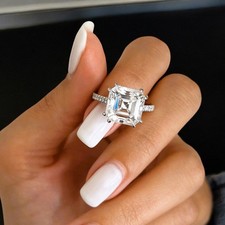 Asscher schliff diamantring - asscher-schliff,
