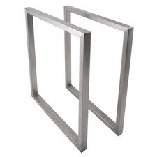 Tischgestell Edelstahl TRG 50x30 500-900 mm Untergestell Kufen Tischuntergestell