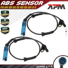 2x ABS Sensor Raddrehzahl Vorderachse für BMW 5er E60 E61 6er E63 E64 2001-2010