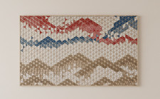 Kumiko Design Wanddeko I 3D-Mosaik I Maßanfertigung I Geometrie Mosaik XXL