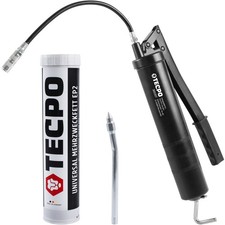 TECPO FETTPRESSE mit HANDHEBEL SCHMIERFETT + MEHRZWECKFETT EP2 1x400g FETT