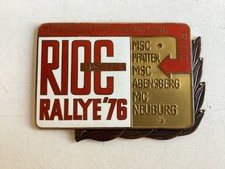 Autoplakette Messing NOS