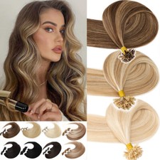 200 Strähnen Keratin Bonding Hair Extensions 100% Remy Echthaar Haarverlängerung