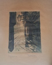 Radierung, Prof. Alfred Jensen