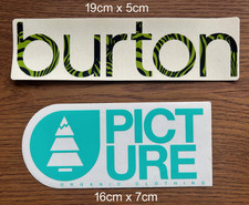 2 Aufkleber Sticker Burton